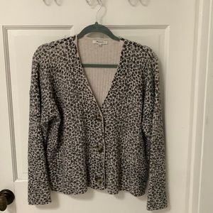 Madewell wool blend floral spring sweater